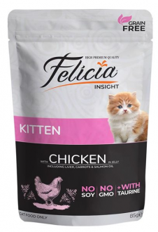 Felicia Tahılsız Yavru Tavuklu 85 gr Kedi Maması kullananlar yorumlar